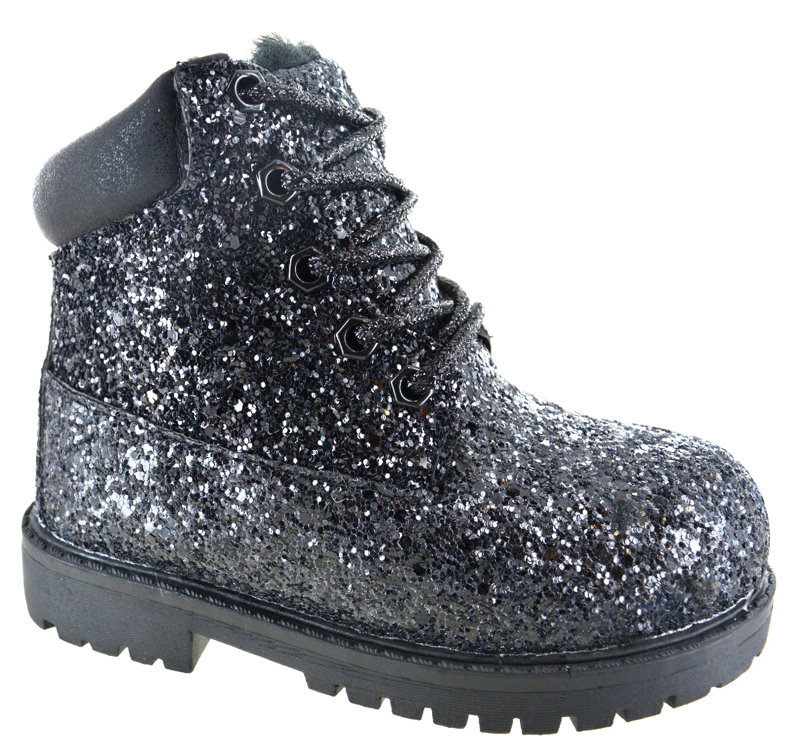 Kinder Winter Warm Kunstpelz Komfort Glitzer Stiefel Kinder Kinder Winter Warm Kunstpelz Komfort Glitzer Stiefel Kinder